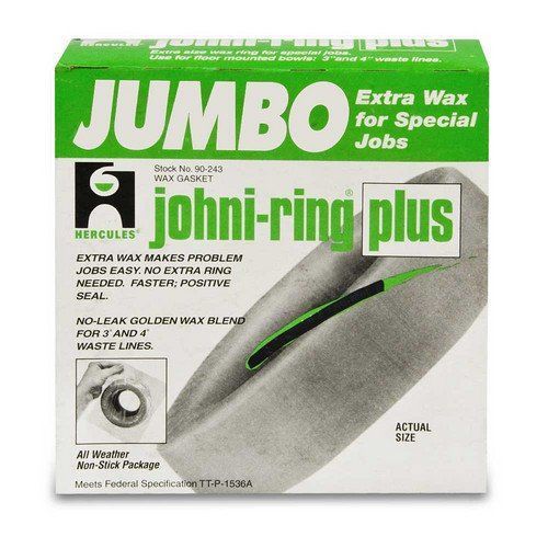 Oatey 90243 hercules johni rings jumbo size 3-inch or 4-inch wax gasket for sale