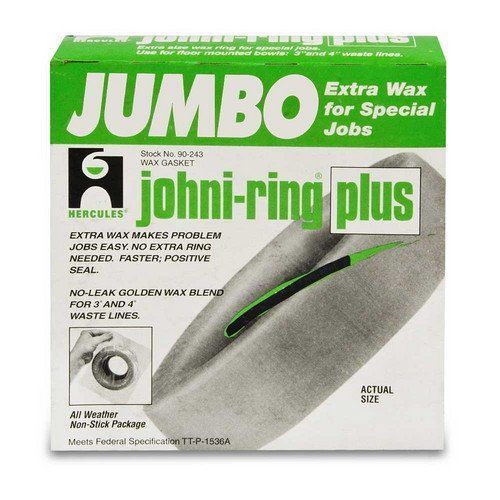 Oatey 90243 Hercules Johni Rings Jumbo Size 3-Inch or 4-Inch Wax Gasket