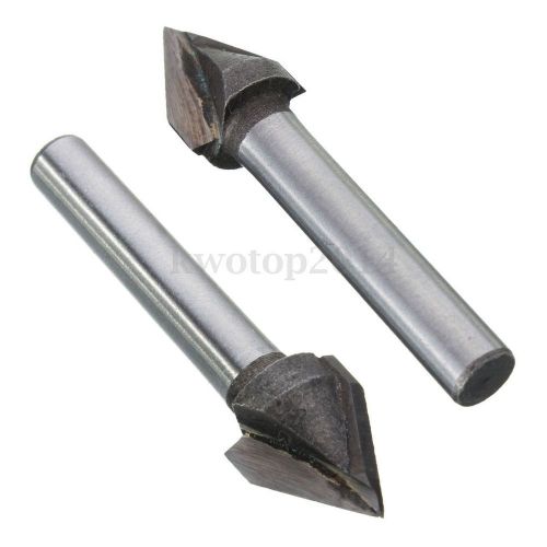 60 degree 1/4&#034; inch shank router cnc 3d engraving v groove bit 6mm x 10mm cutter for sale