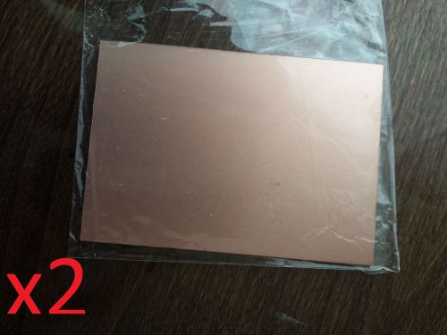 2x pcb 70 x 100 x 1.5mm copper clad plate circuit foil board single glass fiber for sale