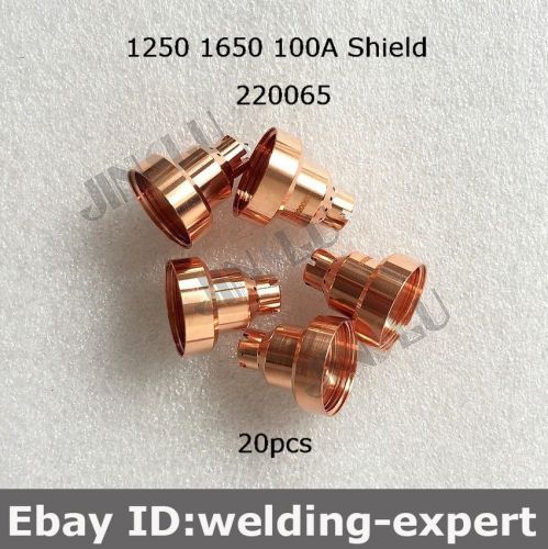 220065 Shield 100A Tip 1650 1250 20pcs Plasma Torch Cutter Cutting Consumables