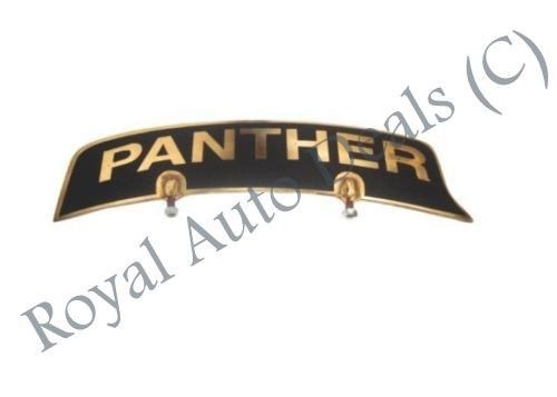 BRASS FRONT MUDGUARD NUMBER PLATE FOR VINTAGE PANTHER MOTORCYCLES
