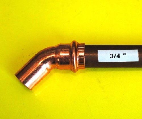New viega propress copper 45 degree elbow 3/4&#034; ftg x press for sale