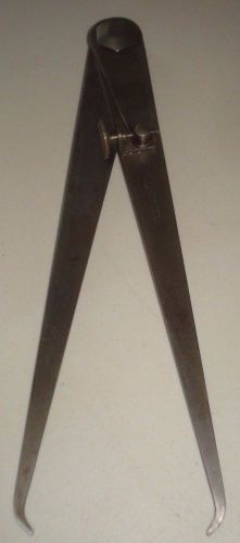 VINTAGE STARRETT 8 IN FIRM-JOINT INSIDE CALIPERS W/ FINE ADJUSTMENT