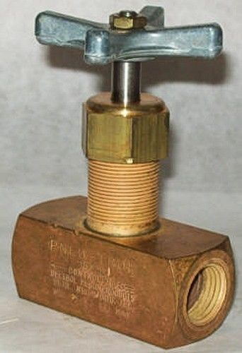 Deltrol 1/2&#034; 3000 psi brass globe needle valve s450b1 for sale