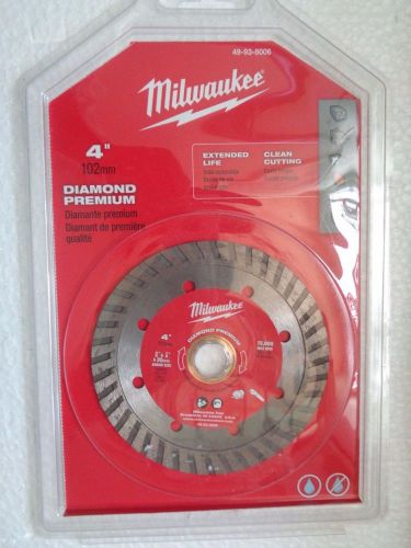 Milwaukee 49-93-8006 4 in. Diamond Premium Turbo Saw Blade