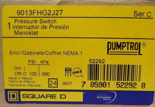 Pumptrol 9013FHG2J27 Pressure Switch