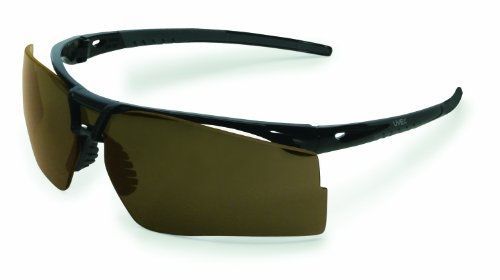 Uvex s0505x bayonet safety eyewear, gloss black/grey for sale