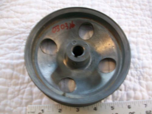 Heavy Alloy 6&#034; Diameter Pulley @ 1 1/8&#034; wide belts 1 3/4&#034; Thick 5/8&#034; Bore Key st