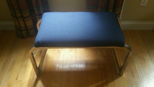 Vintage Shoe Fitting Retail Store Bench - Padded Seat With 2 End Mirrors