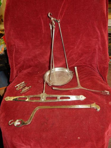 vintage medical autopsy organ  cadaver balance hanghing weight   scale