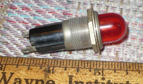 DIALCO RED INDICATOR / STEAMPUNK LIGHT / HOTROD /  TESTED 75W 125V
