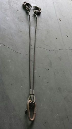 2-leg bridle sling, eye hook 501 attached each leg 5/8