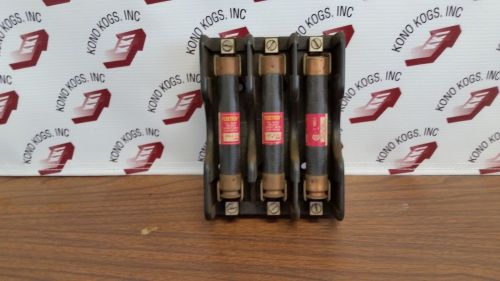 Buss 1B0032 Fuse Holder with (3) Fusetron FRS-R-25 Fuses