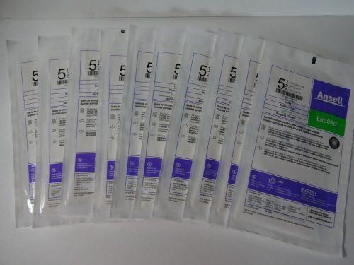 Ansell ENCORE Latex Powder Free Textured Surgical Gloves Size 5.5 (10 PAIRS)