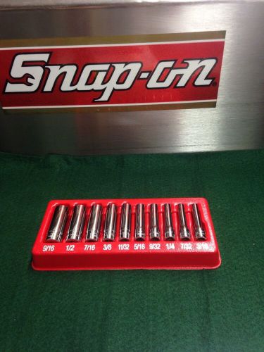 Snap On 110STMY Set, Socket, Deep, 6-Point (10pc) (3/16&#034; to 9/16&#034;)