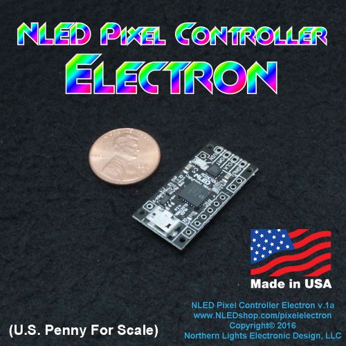 Nled pixel controller electron - flow toys, wearables, pov for sale