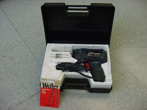 Sears Soldering Gun w/ Weller xtra Tips Model 113.540380 w/ Case