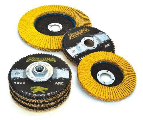 Arc abrasives arc abrasives 71-10887ff predator type 27 flap discs, 120-grit, for sale