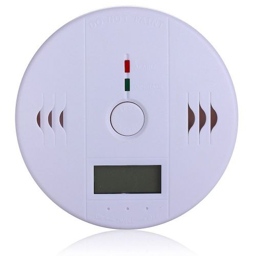 LCD Carbon Monoxide Detector Alarm Sensor Unit Fire Safety Alarm CO Alarm Meter