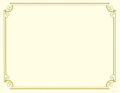 Great Papers! Golden Scroll Gold Foil Certificate 8.5&#034; x 11&#034; 12 Count (2011859)