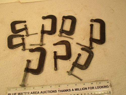 Lot of (8) small c clamp, clamps, cincinnati tool, # 51, 53, 54, 55, super jr for sale