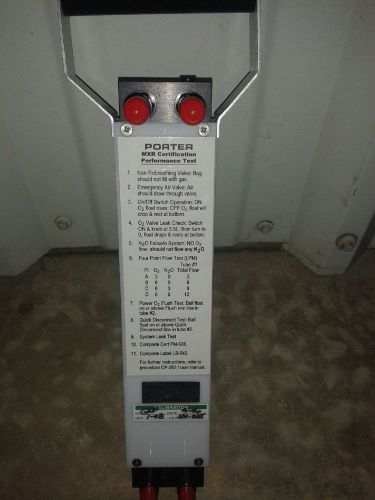 Porter TK-2000 Dental surgical gas flow meter