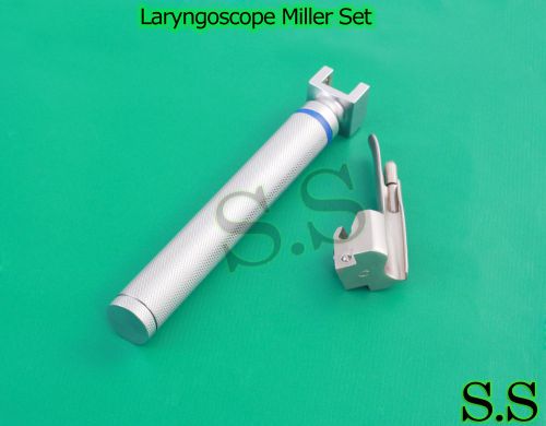 Laryngoscope Miller Set (1 handle AA,1 Miller Blades )