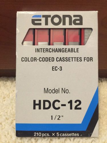 ETONA HDC-12 INTERCHANGABLE RED COLOR CODED CASSETTES FOR EC-3 - REFILLS