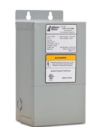 Jefferson electric 416-1131-000 buck boost transformer 12/24v (2*e-54) for sale