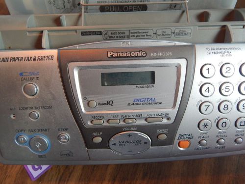 Panasonic KX-FPG376 2.4GHz Cordless Phone Fax Copier Answering + 2-Pk Gen Ribbon