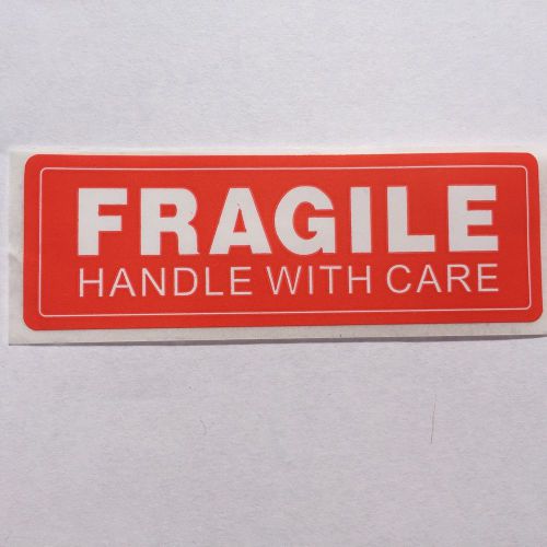FRAGILE HANDLE WITH CARE 100 ct 1x3&#034; inch Sticker Labels FREE SHIPPING in the US