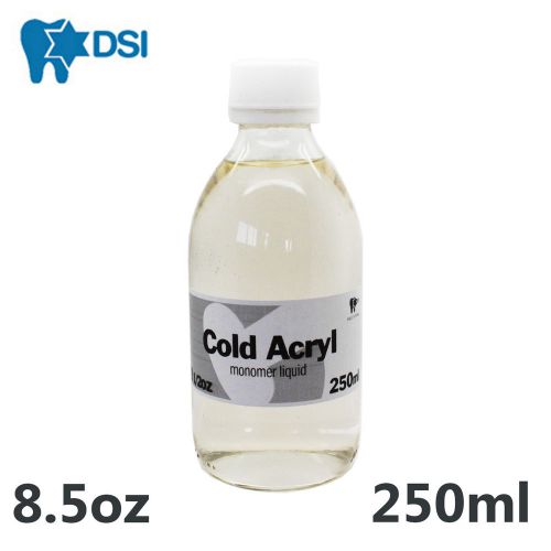Dental Cold Self Cure Acrylic Liquid Monomer 250ml 8.5oz for Lab or Dentist use
