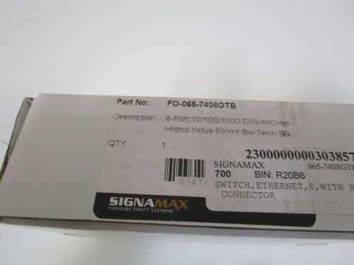 SIGNAMAX ETHERNET SWITCH FO-065-7408GTB *NEW IN BOX*