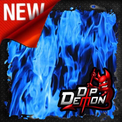 BLUE FIRE FLAMES HYDROGRAPHIC WATER TRANSFER FILM HYDRO DIPPING DIP KIT INFERNO