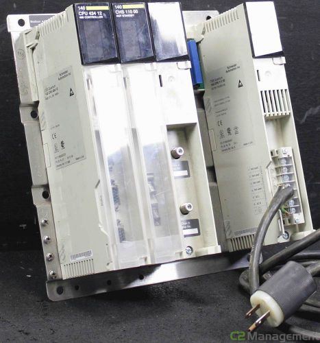Schneider 140-cpu-434-12 quantum 486 cpu controller module w/chs-110-00 hot stan for sale