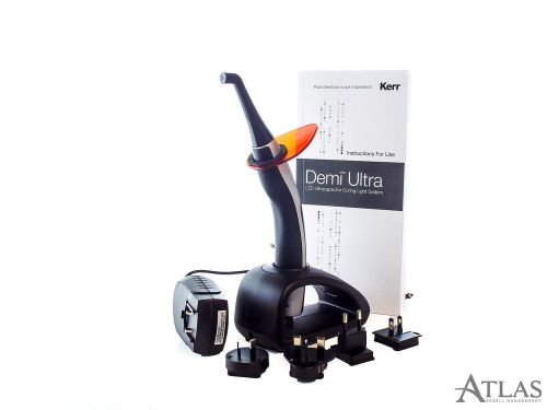 New unused kerr demi ultra dental resin curing light w/ manual &amp; orange shield for sale