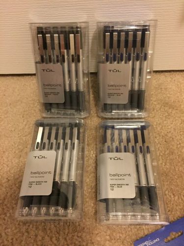 TUL Retractable Ballpoint Pens 0.8mm Med Point Black Ink Blue Fine Your Choice