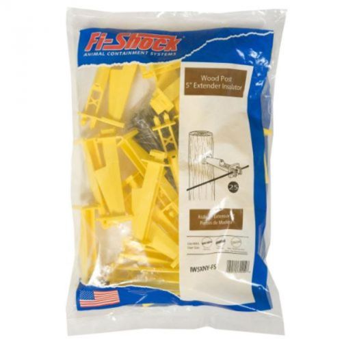 Nail-On Extension Insulator, 5&#034; Extender, Yellow Fi-Shock Inc IW5XNY-FS Yellow