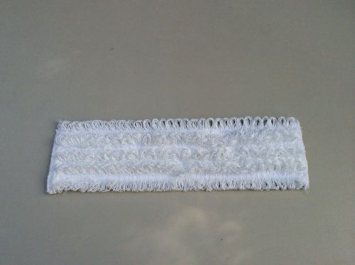 Filmop 16&#034; White Microfiber Mophead Velcro Backing (6 pack)