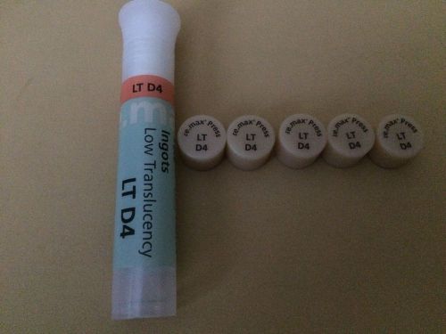 Ivoclar Vivadent e.Max Press LT D4 Low Translucency QTY 5 Ingots