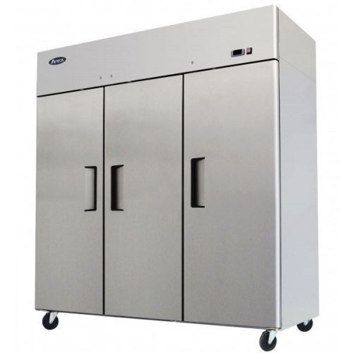 Atosa USA MBF8003 T-Series Stainless Steel 78-Inch Three Door Upright Freezer