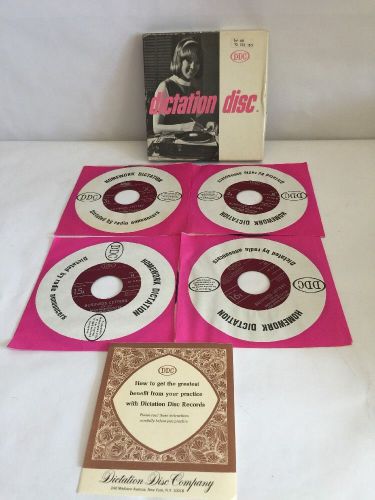 Dictation Disc DDC Shorthand Speed Development 45RPM RECORDS  44