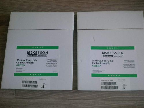 X-RAY Film Green Speed. 10 X 12, 2 boxes. 200 sheets total. New. Great Deal.