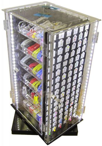 Cell accessory Body jewelry display rotating Four sided LED Lights Full F0017
