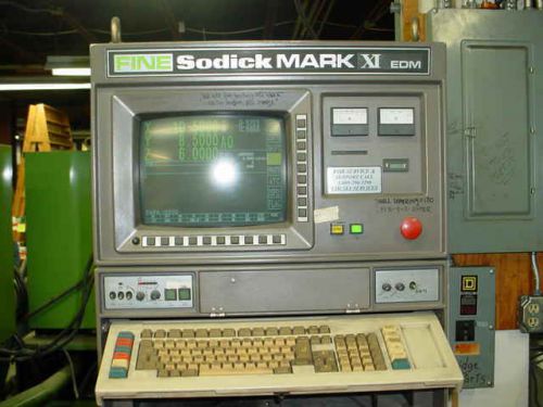 1986 SODICK MODEL FS-A4F EDM MACHINE WITH TOOL CHANGER &amp; MANUALS