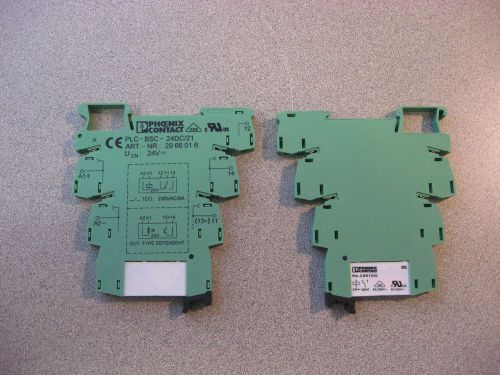 Phoenix contact plc-bsc-24dc/21, 2961105, lot of 2 for sale