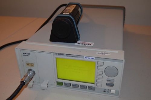 Agilent 8163A Lightwave Multimeter with 81618A interface and 81622B Power Head 