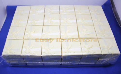 lot 48pcs handmade yellow color jewelry gift box display for ring earring