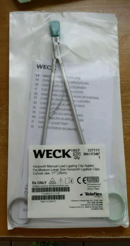 Weck 337111 Manual Ligating CLIP Applier Forceps 11&#034; Curved Jaw